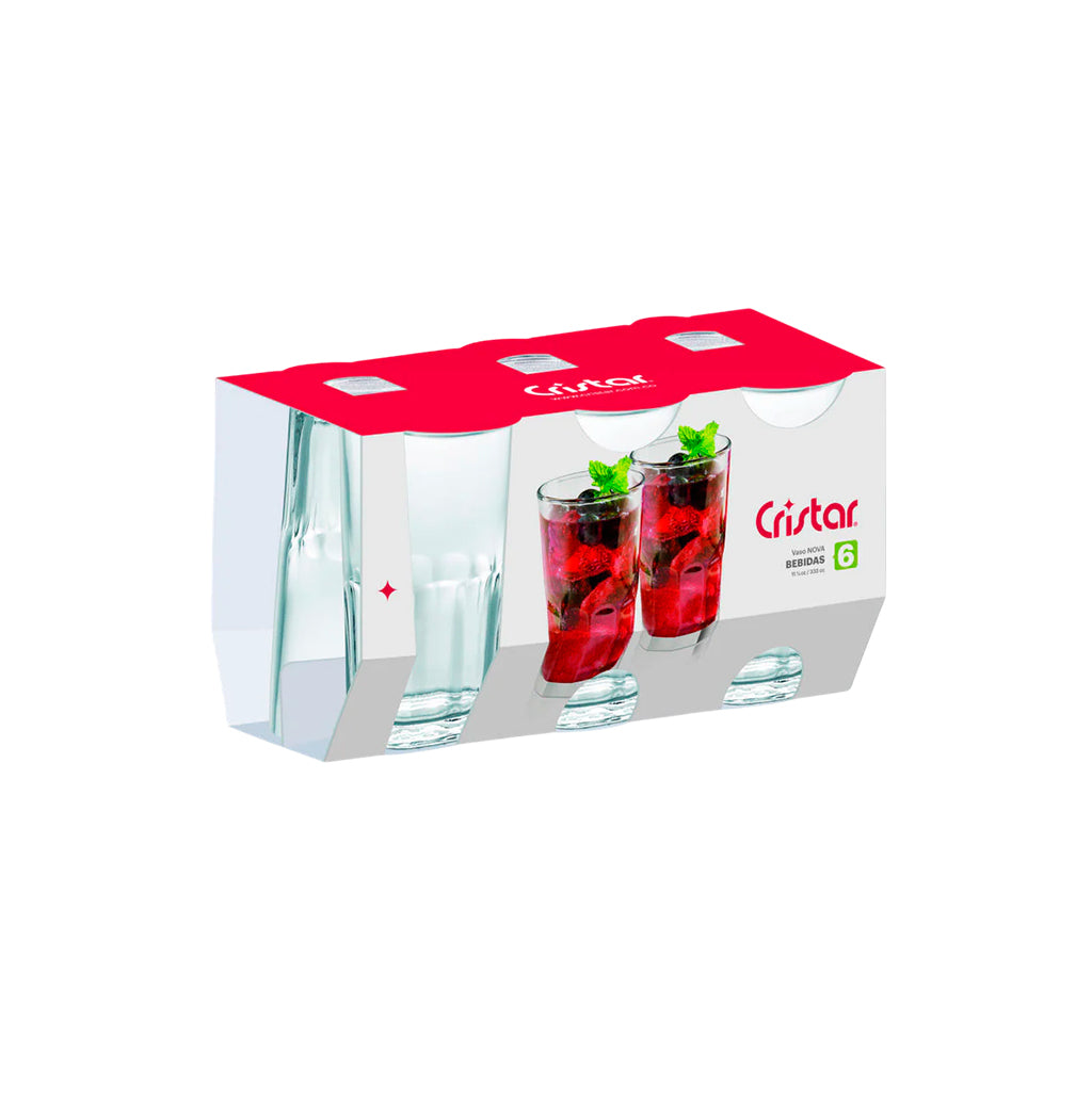 Set de vasos 6 piezas Nova Cristar
