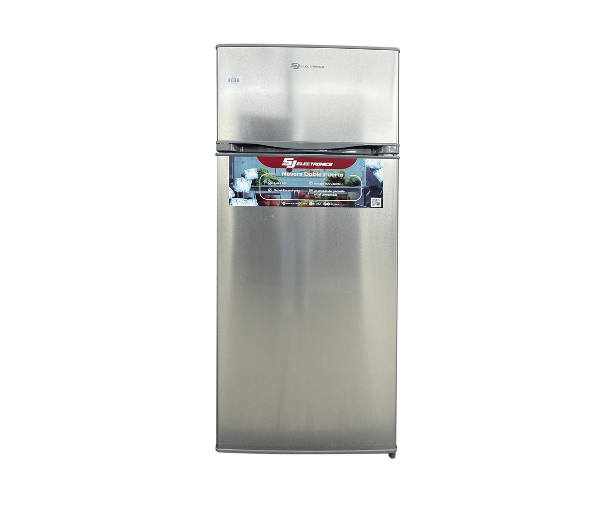 Nevera Sj-208sd semi/esc acero 2 puertas Sj Electronics