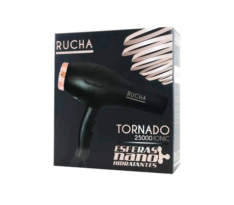 Secador de cabello tornado 25000 Ionic negro/rose gold Rucha
