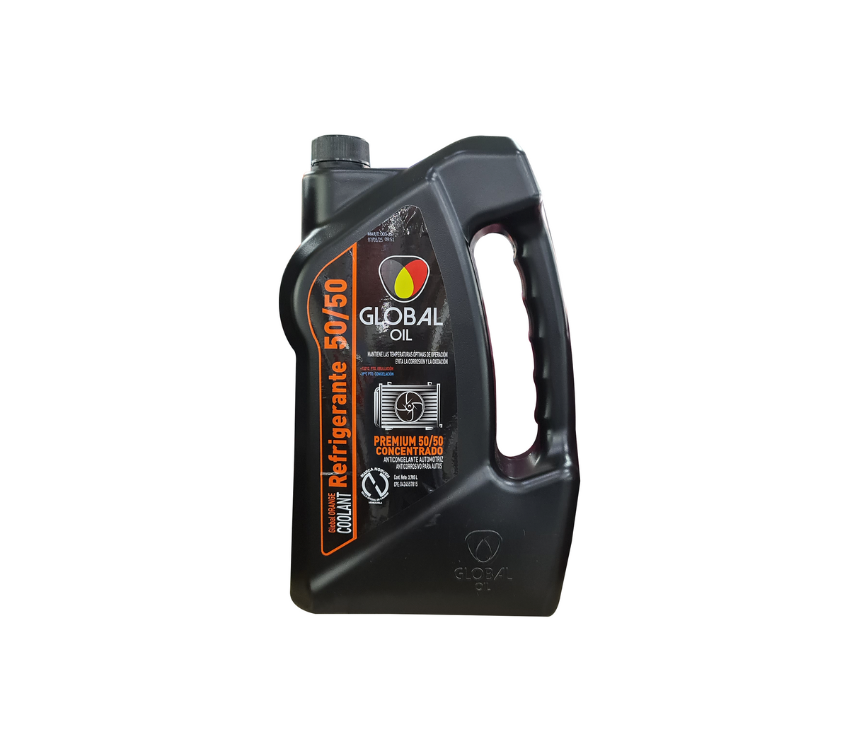 Refrigerante/anticongelante automotriz orange Premium 50/50 3.78 lt Global Oil