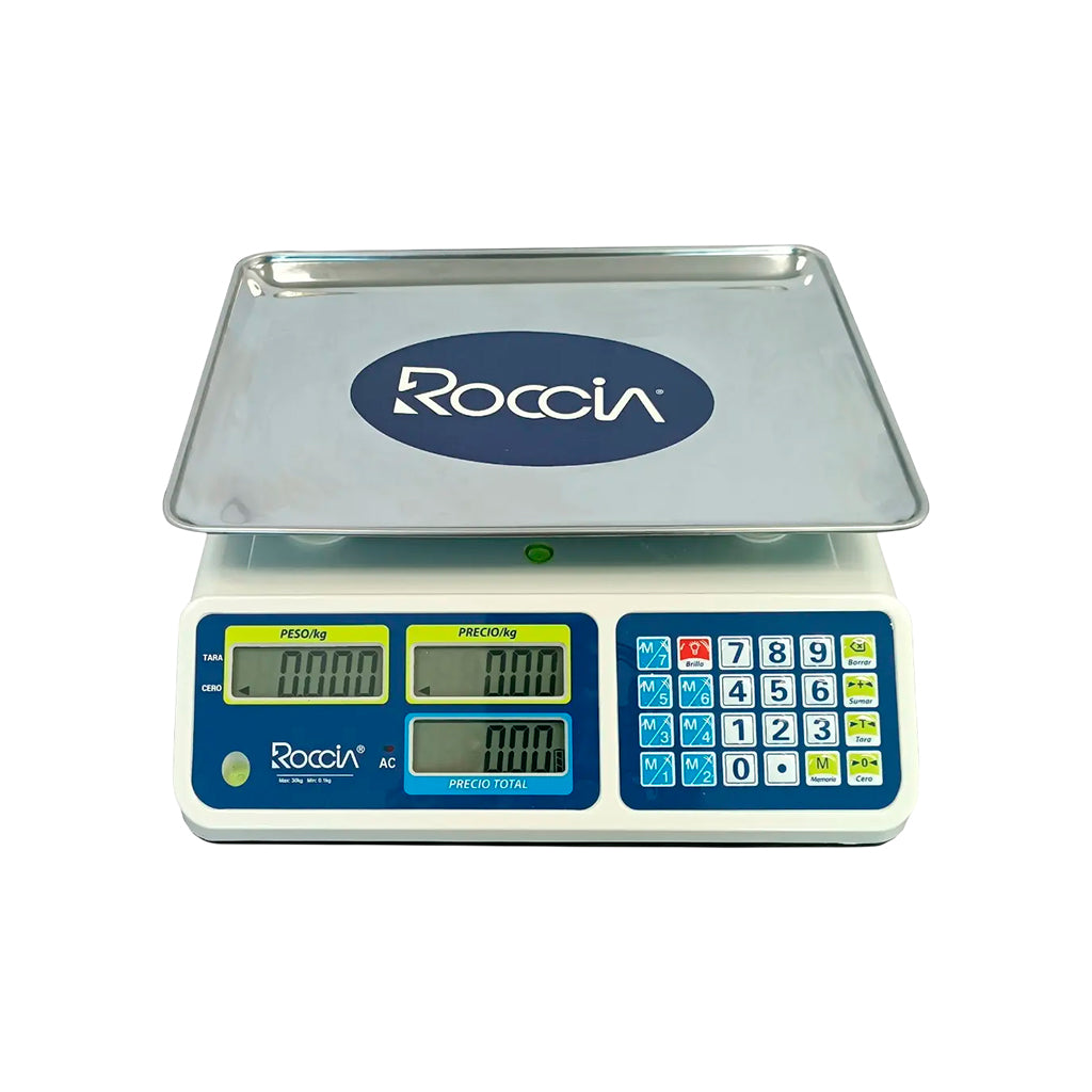 Peso digital alta precisión de 30 kg con sencamer Roccia
