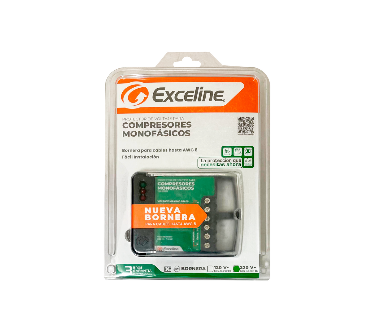 Protector compresor monofasico Exceline