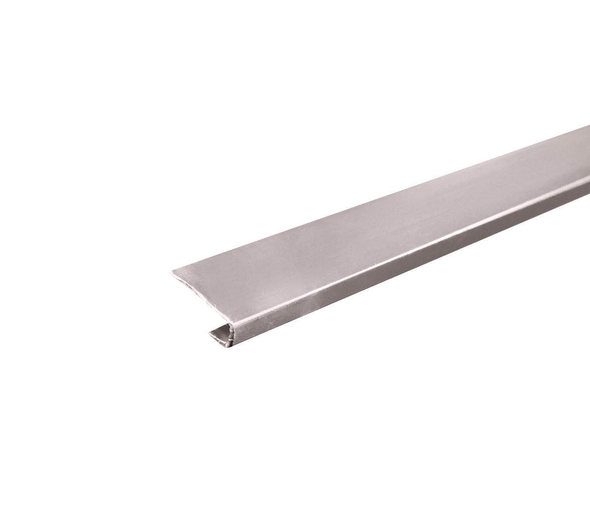 Perfil de aluminio U line 2.45m silver Powerfik