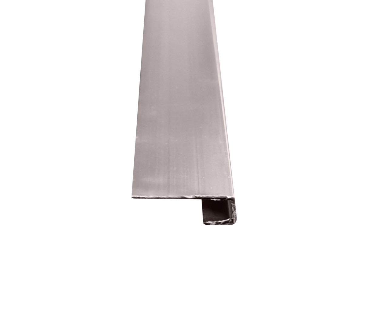 Perfil de aluminio U line 2.45m silver Powerfik