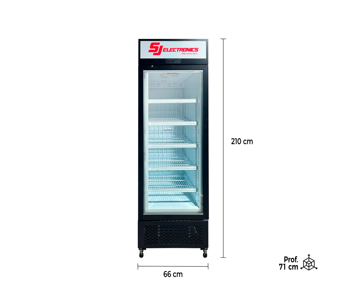 Exhibidor vertical congelador 415 Litros SJ-358 SJ Electronics
