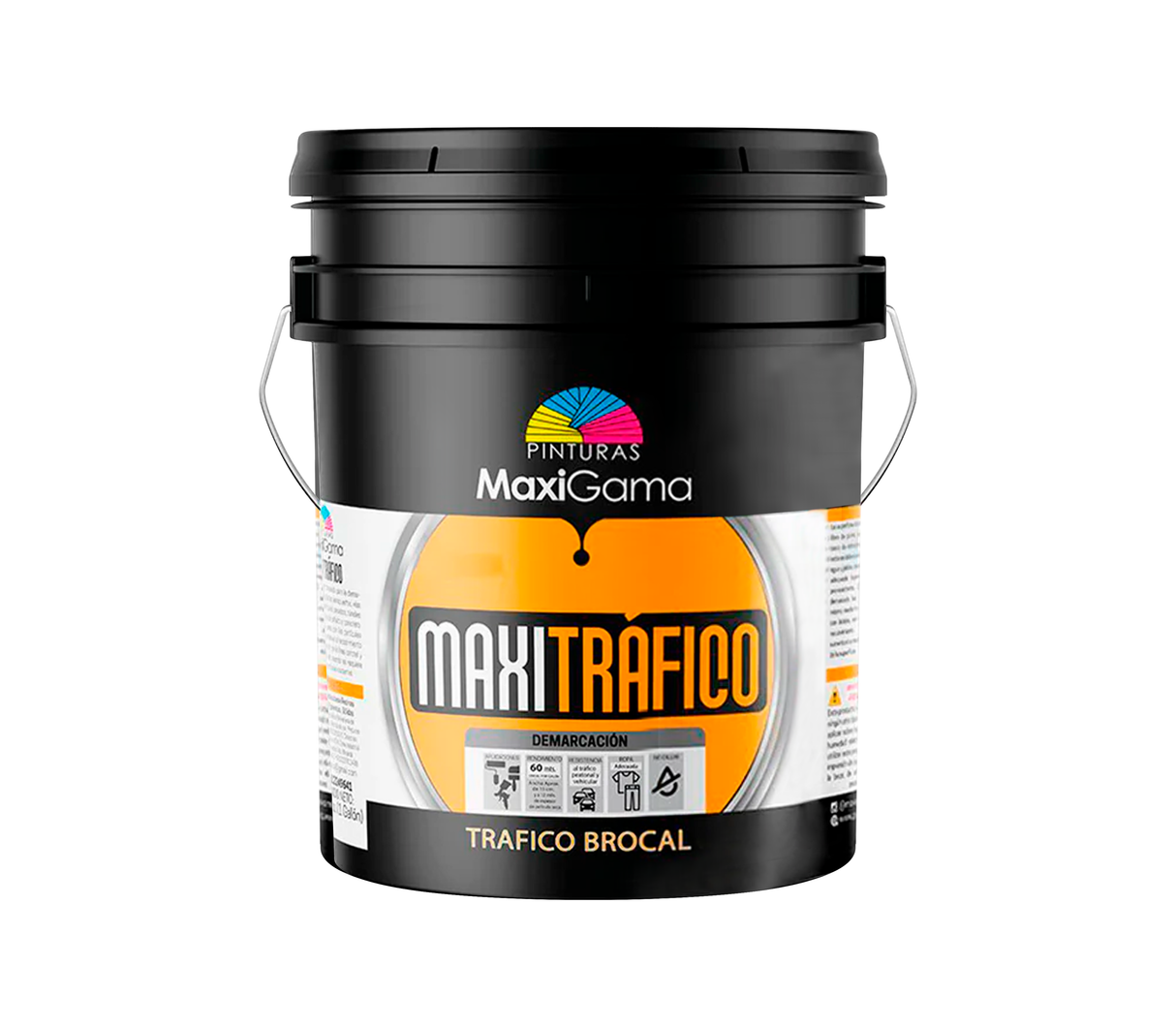 Pintura a base de solvente MaxiTráfico Brocal con perla Ext Maxigama