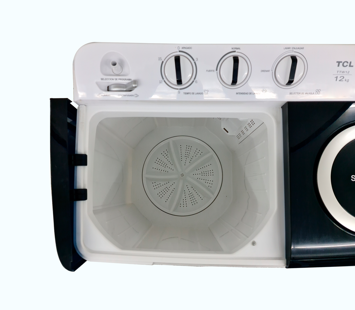 Lavadora 12 kg doble tina TCL