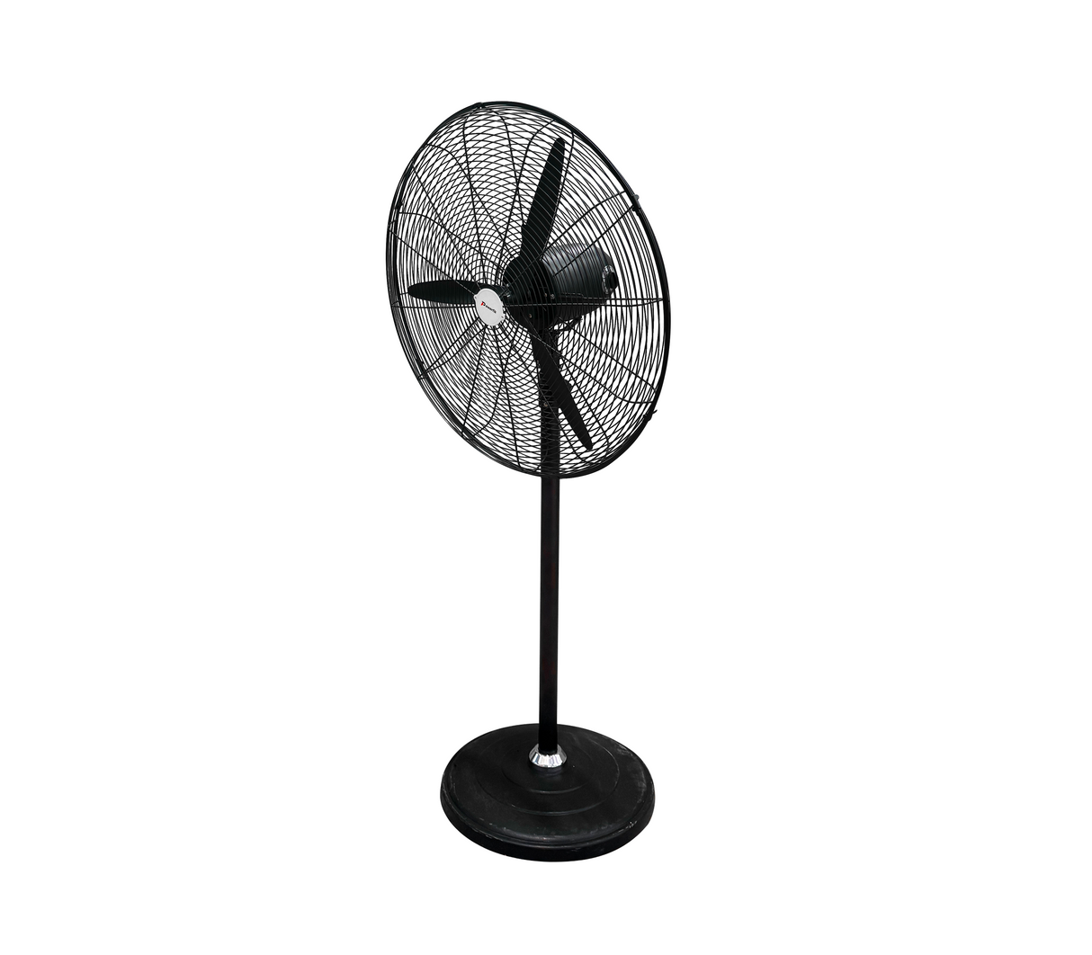 Ventilador industrial de pedestal 30" 3 aspas plásticas 150W negro Powerfik
