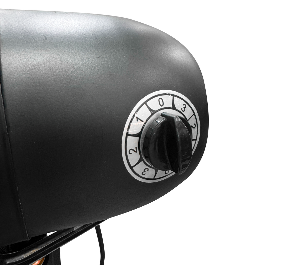 Ventilador industrial de pedestal 30" 3 aspa plástica 180w negro Powerfik