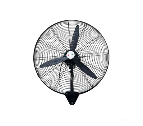 Ventilador industrial de pared 26" 3 aspas plásticas 130W Negro Powerfik