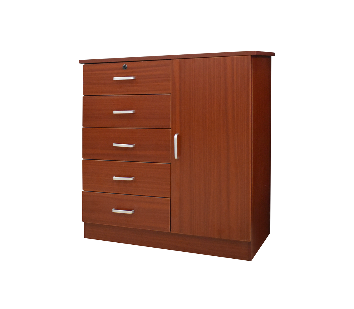 Gavetero de 5 gavetas con puerta Sapeli PK