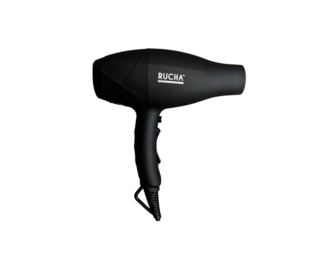 Secador de cabello académico super turbo 21.000 negro Rucha