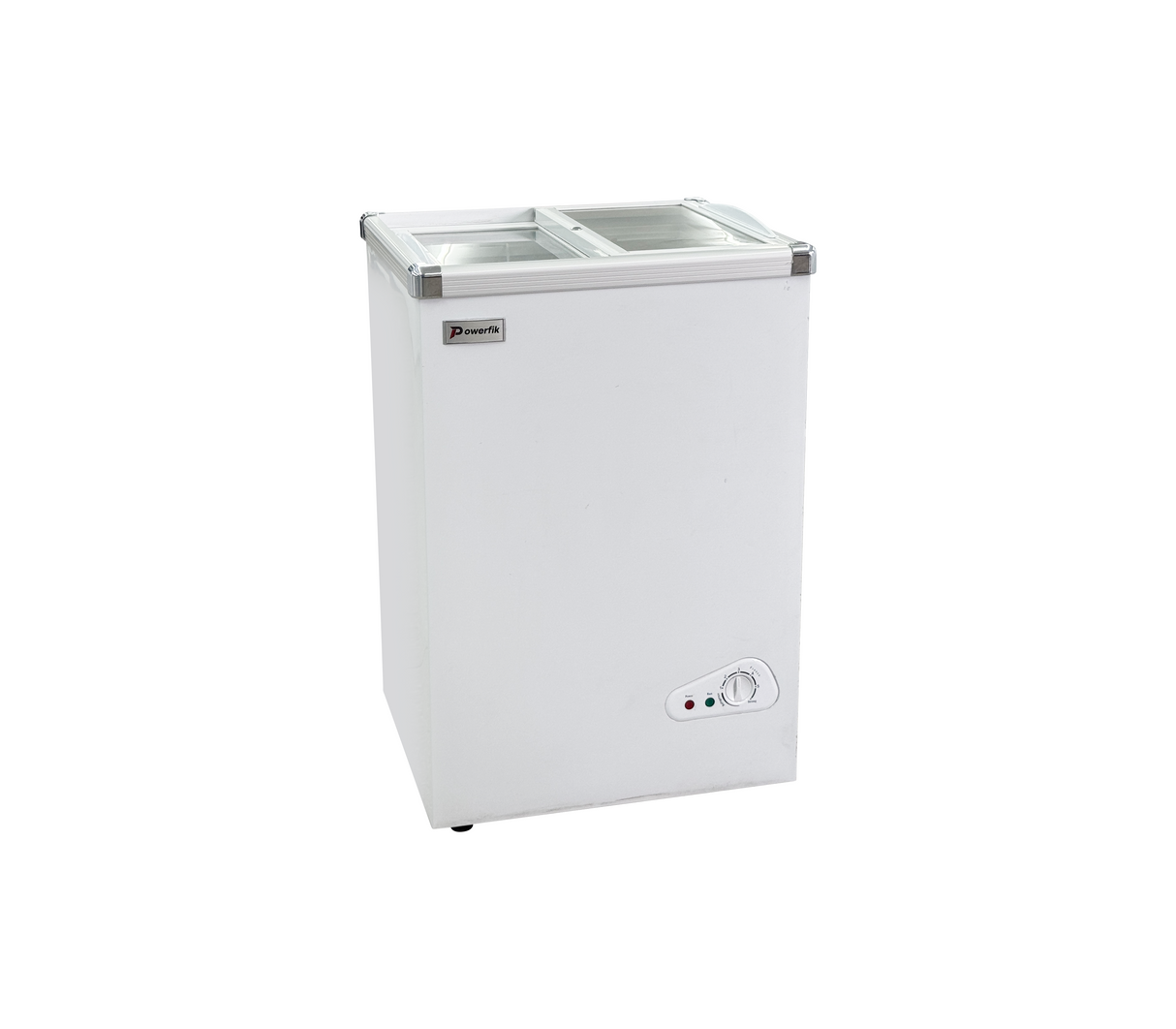 Congelador exhibidor horizontal puerta corrediza blanco 100 litros Powerfik
