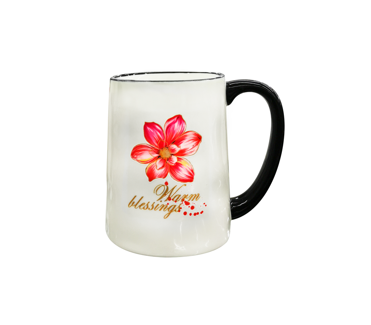 Taza de porcelana blanca diseños varios Mo Import