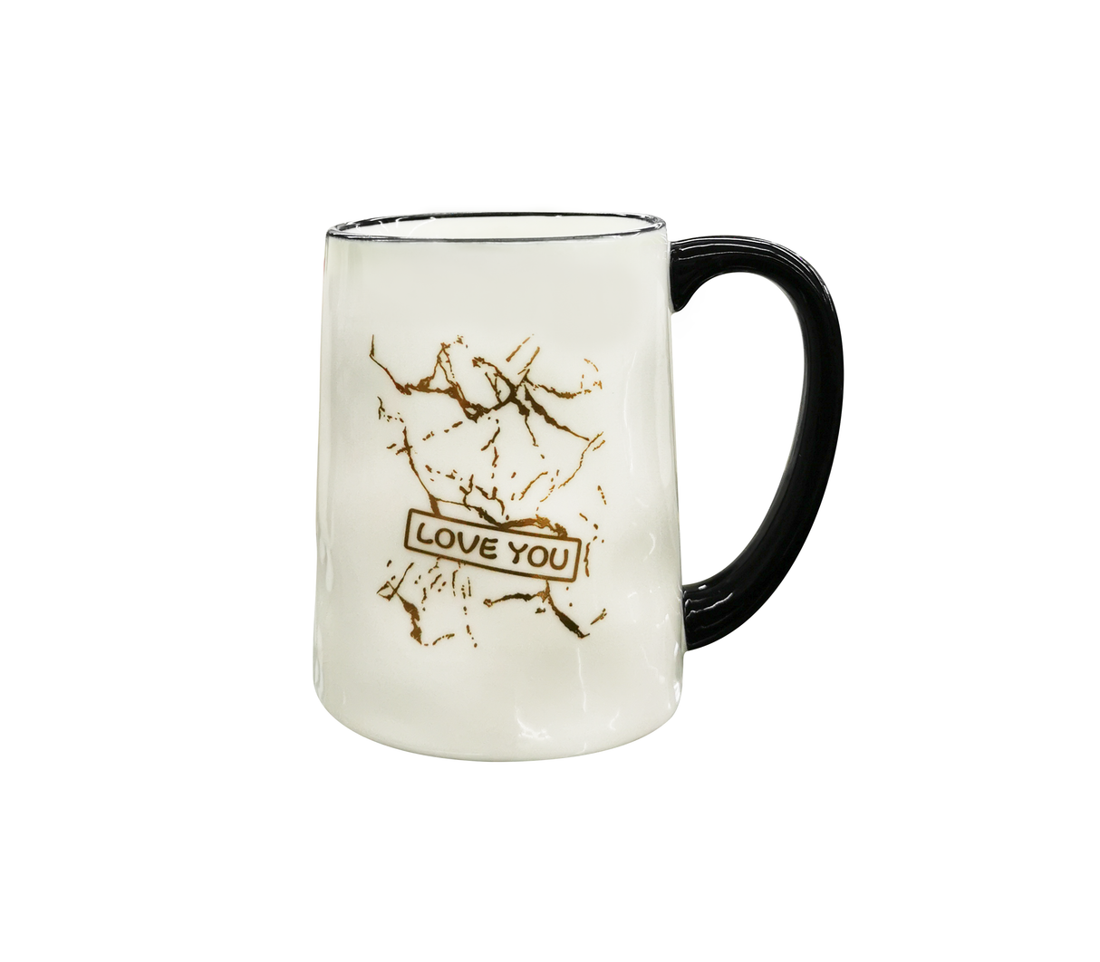 Taza de porcelana blanca diseños varios Mo Import