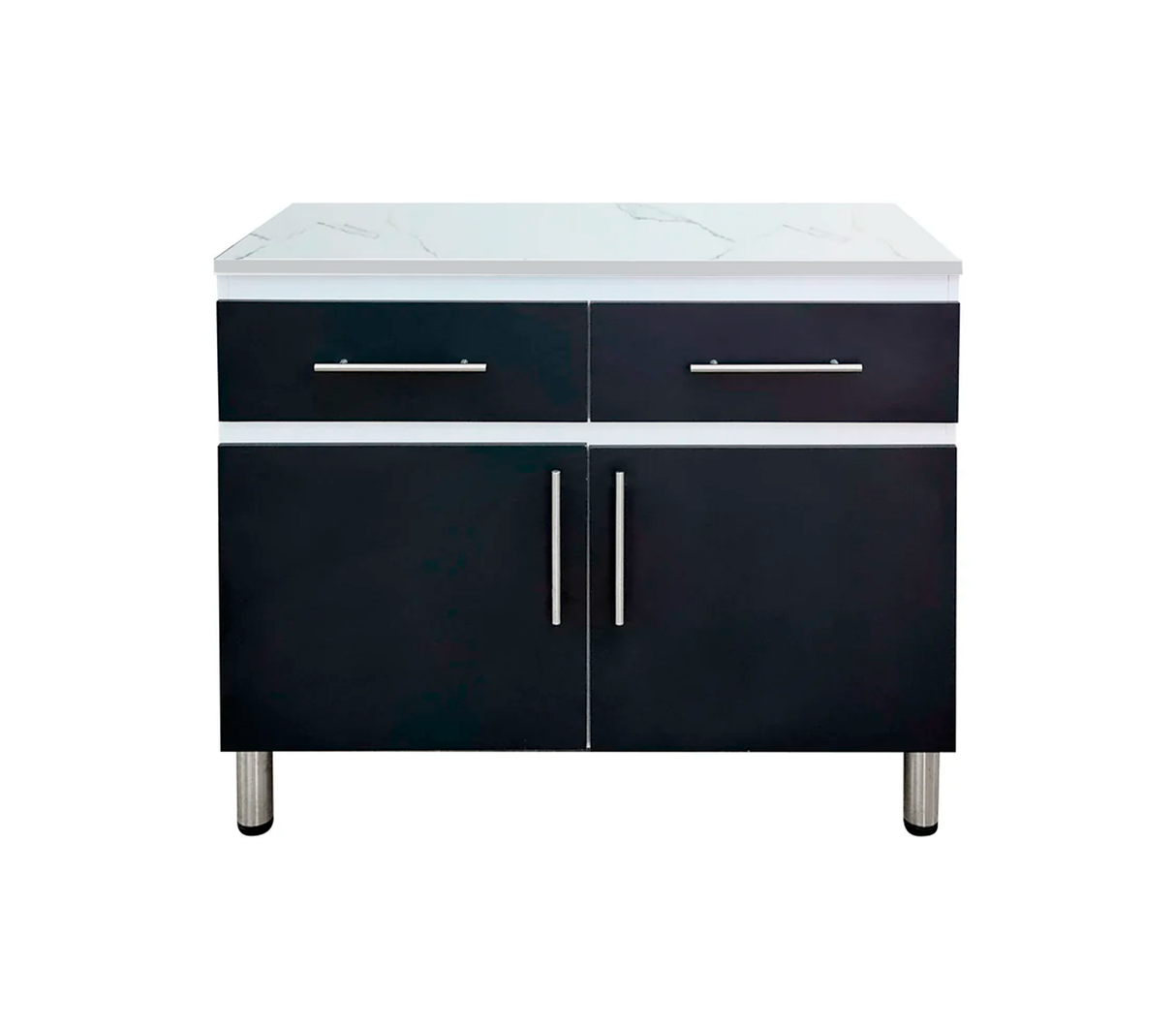 Gabinete/Mesón de Cocina C/2 Gavetas y Tope en PVC Powerfik