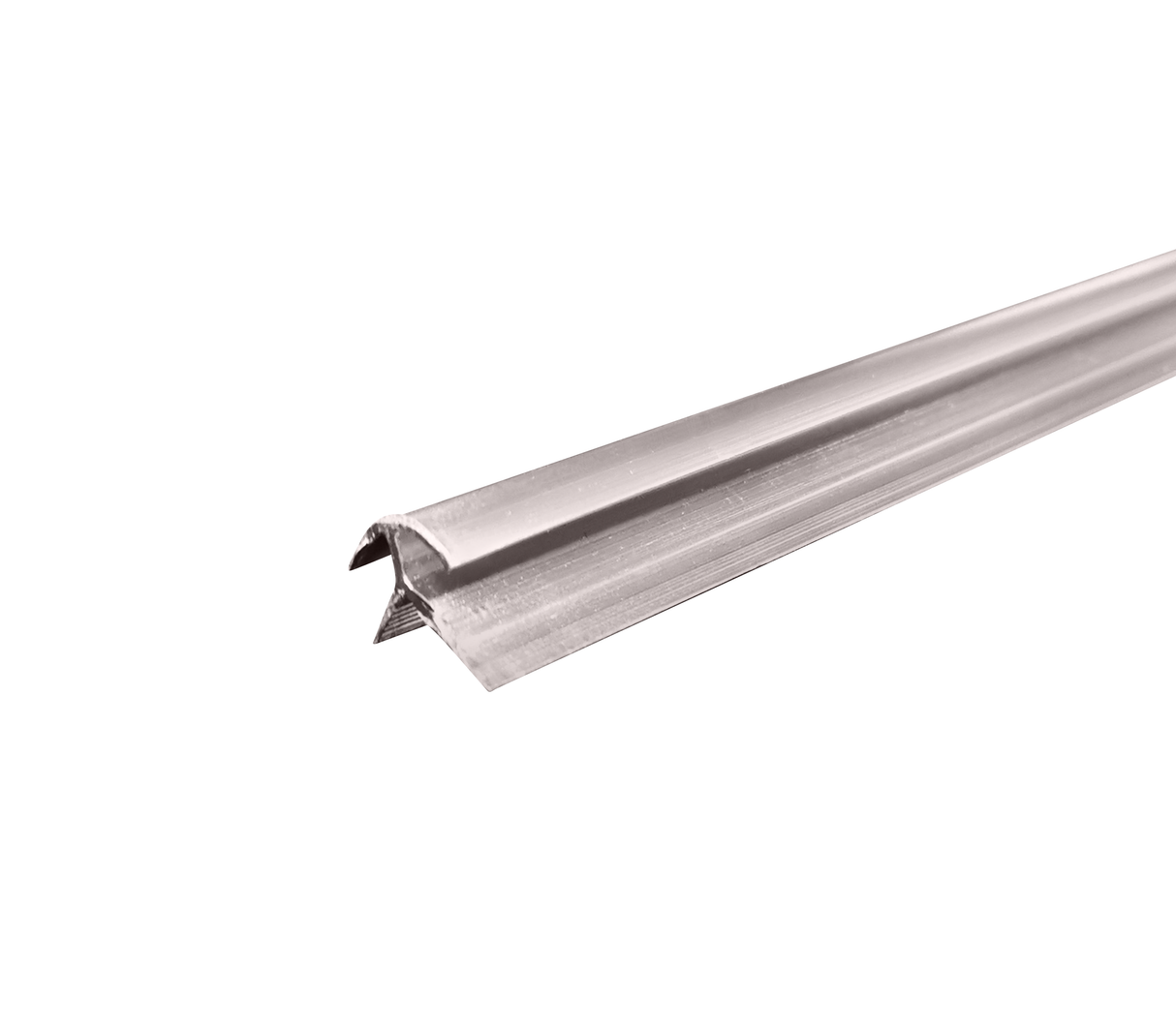 Perfil de aluminio externo line 2.45m silver Powerfik