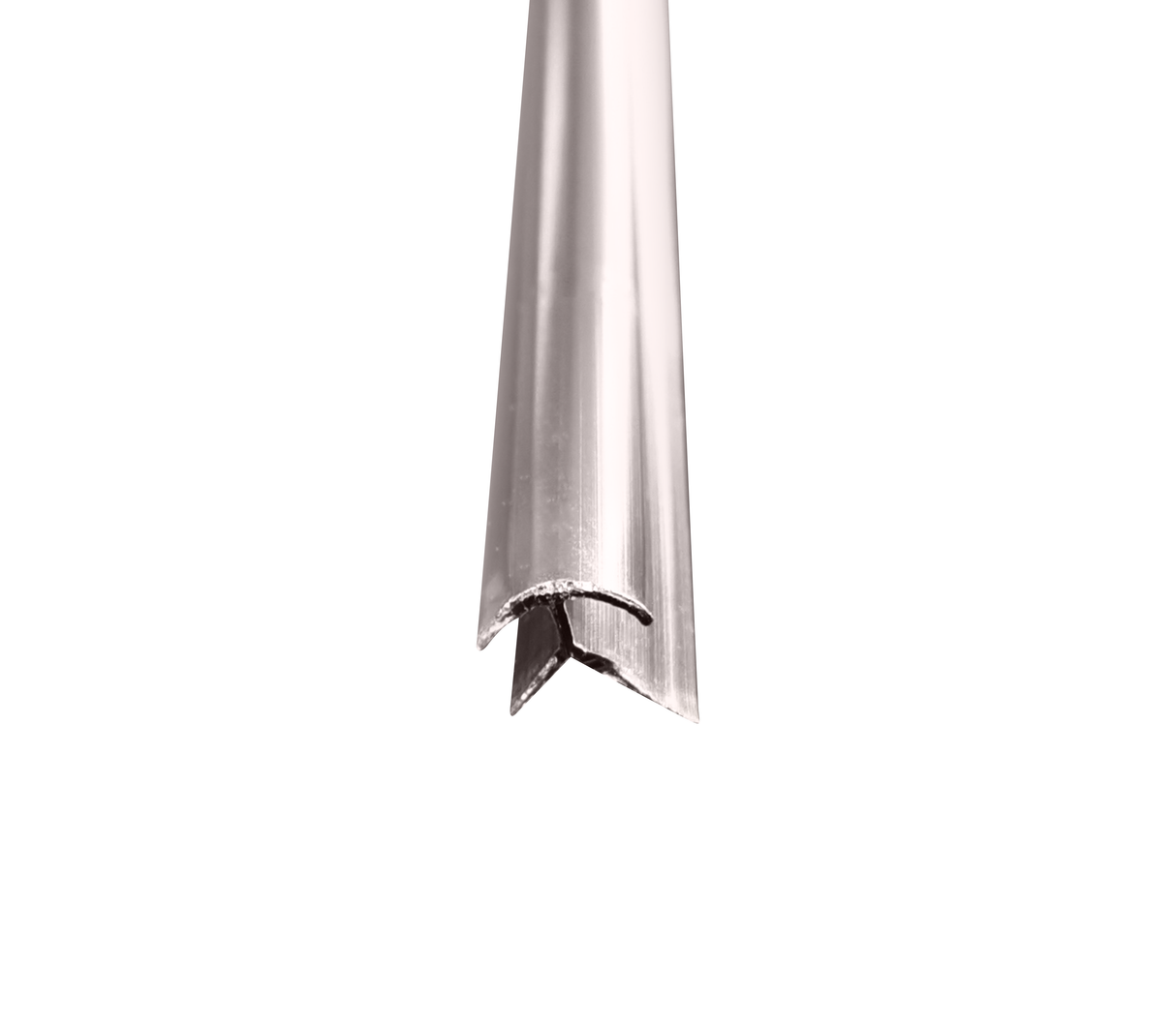 Perfil de aluminio externo line 2.45m silver Powerfik