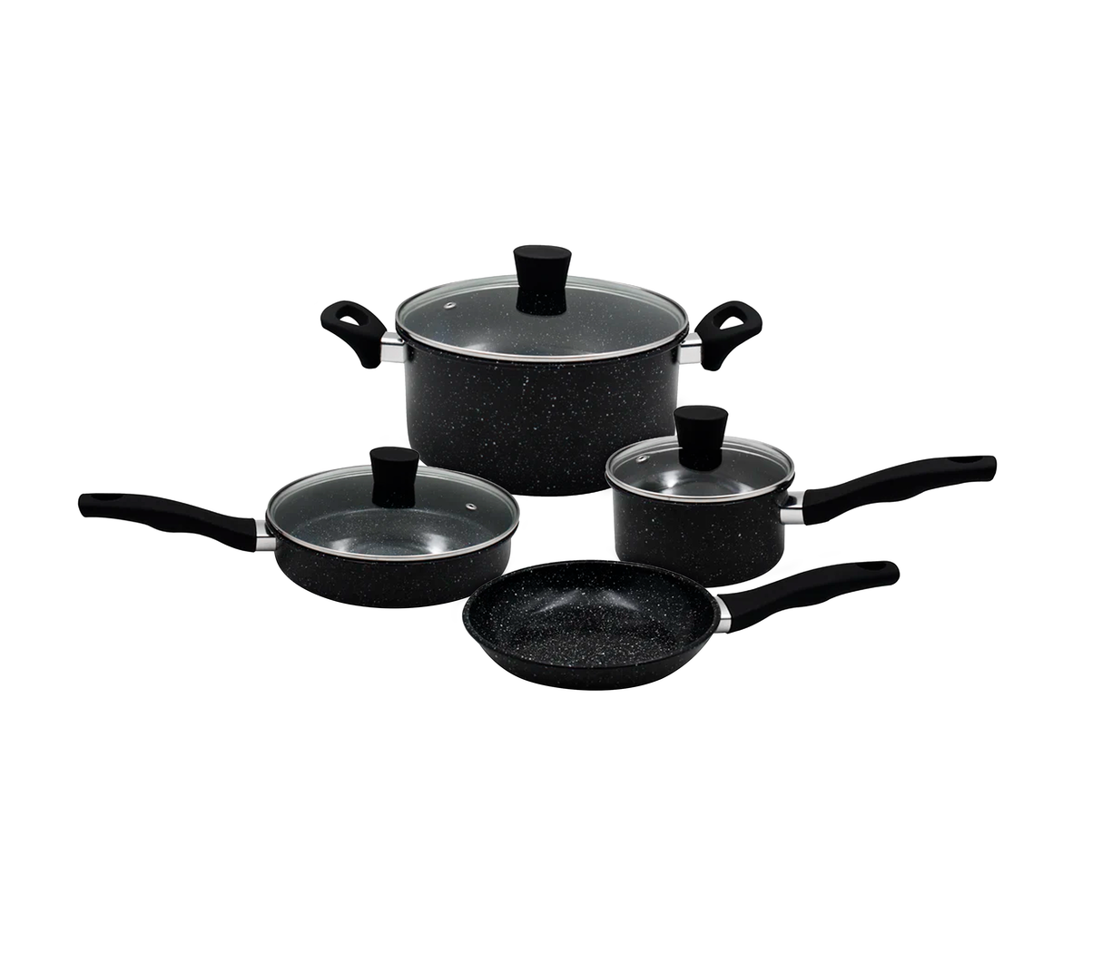 Juego de ollas 7 pz negro limited Sujoya