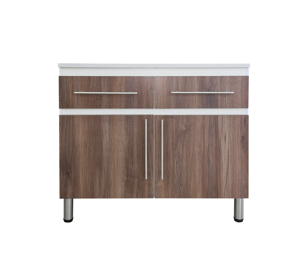 Gabinete/Mesón de Cocina C/2 Gavetas y Tope en PVC Powerfik