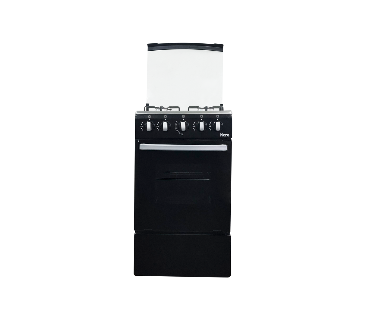 Cocina a gas 20" de piso 4h c/horno negro Nero