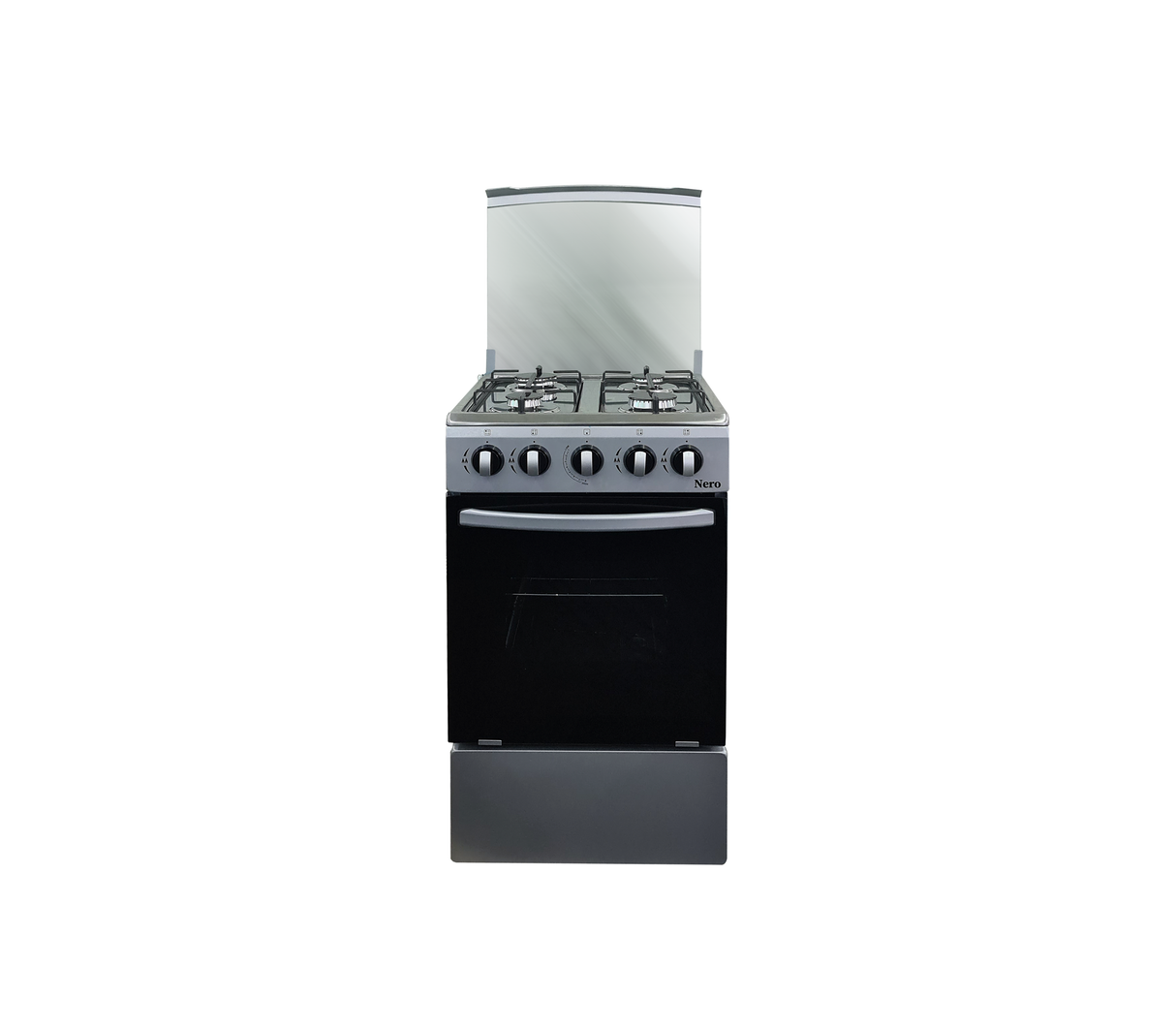 Cocina a gas 20" de piso 4h c/horno plateada Nero