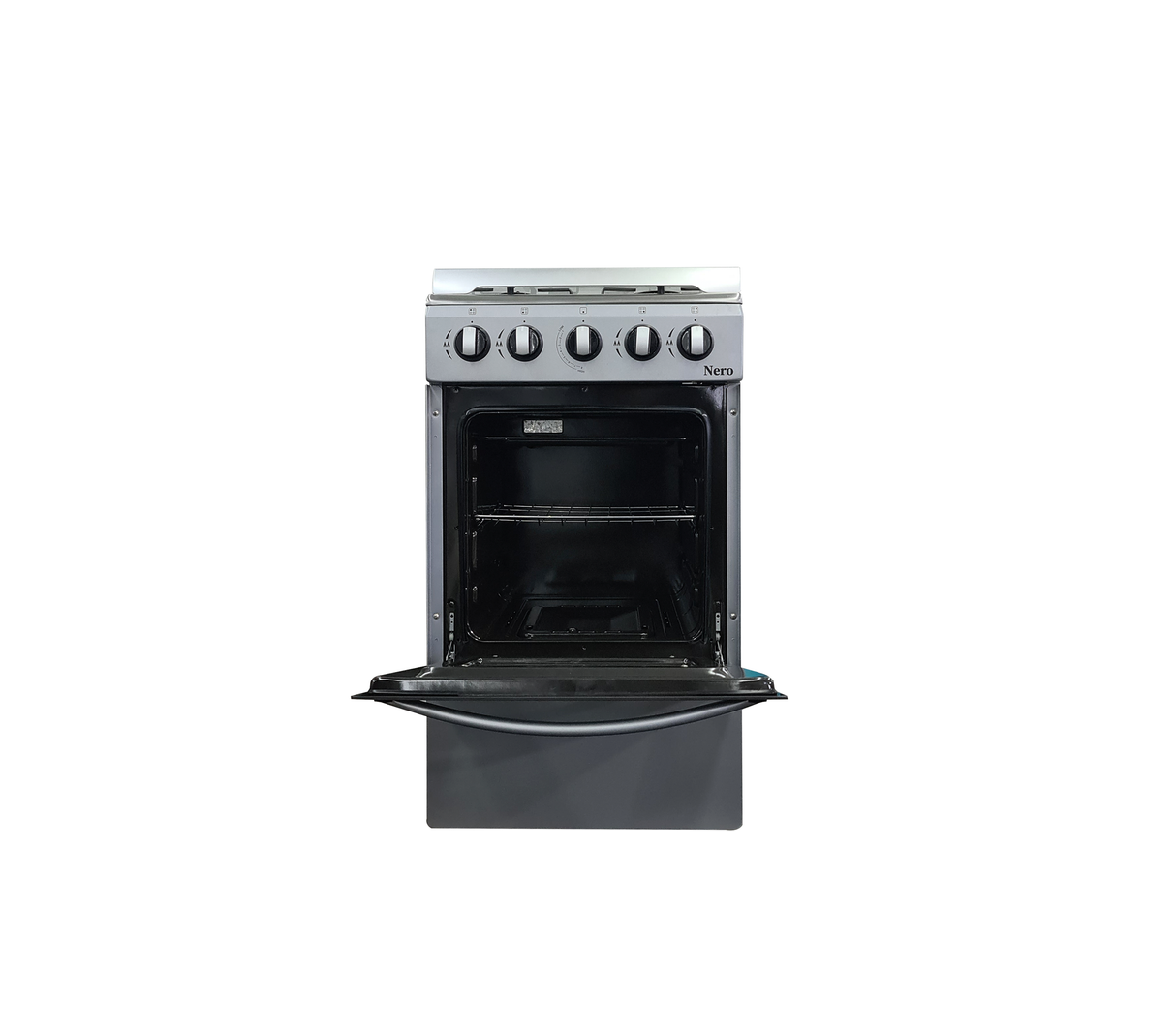 Cocina a gas 20" de piso 4h c/horno plateada Nero