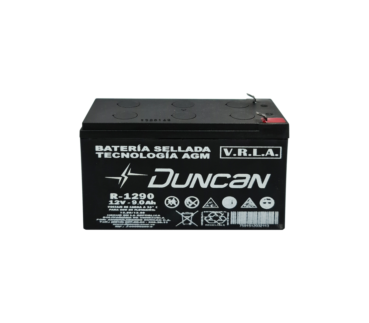 Batería AGM GEL DR-1290 Duncan