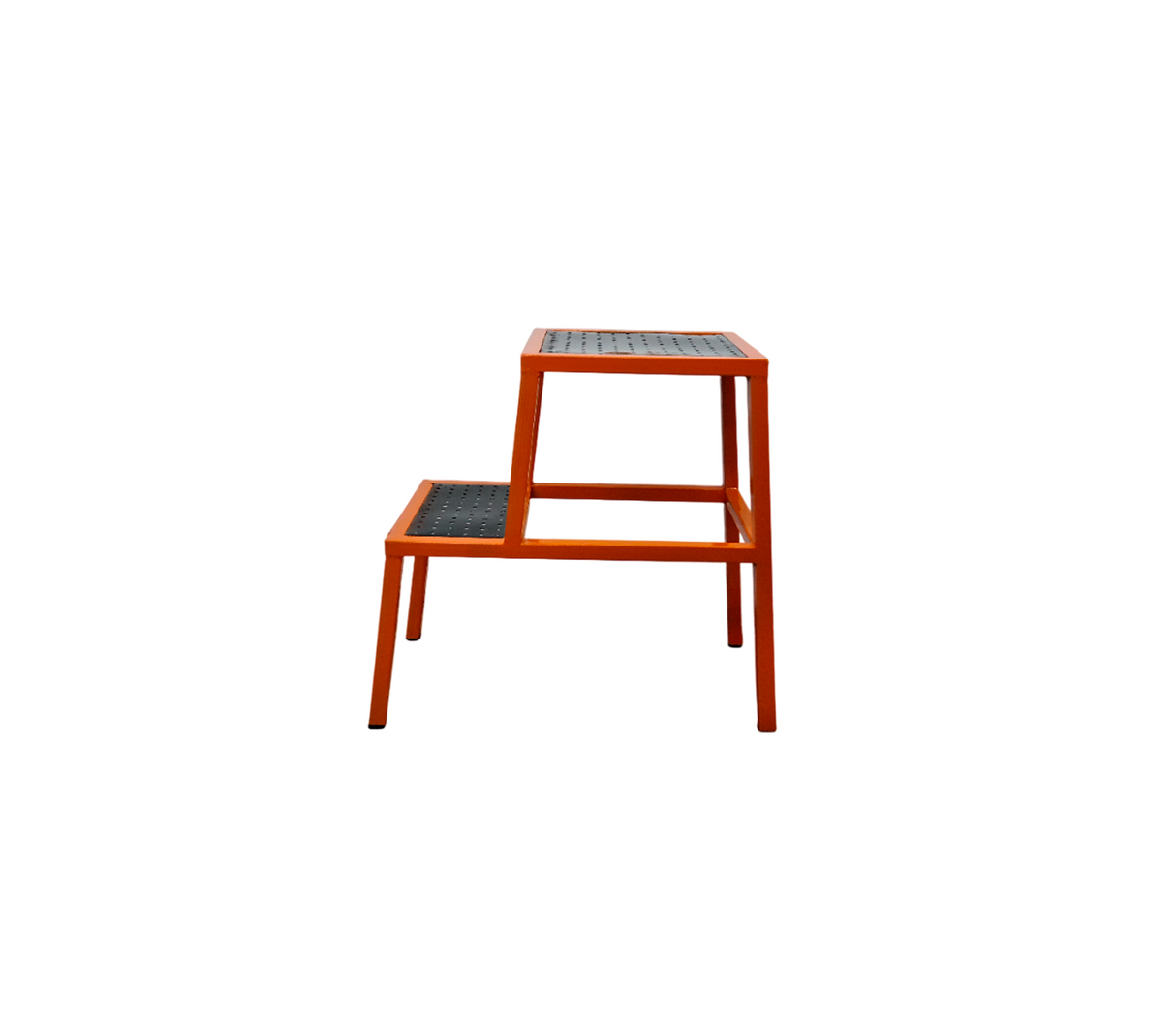 Banco escalera 60x59x39 metálico 2 peldaños Powerfik