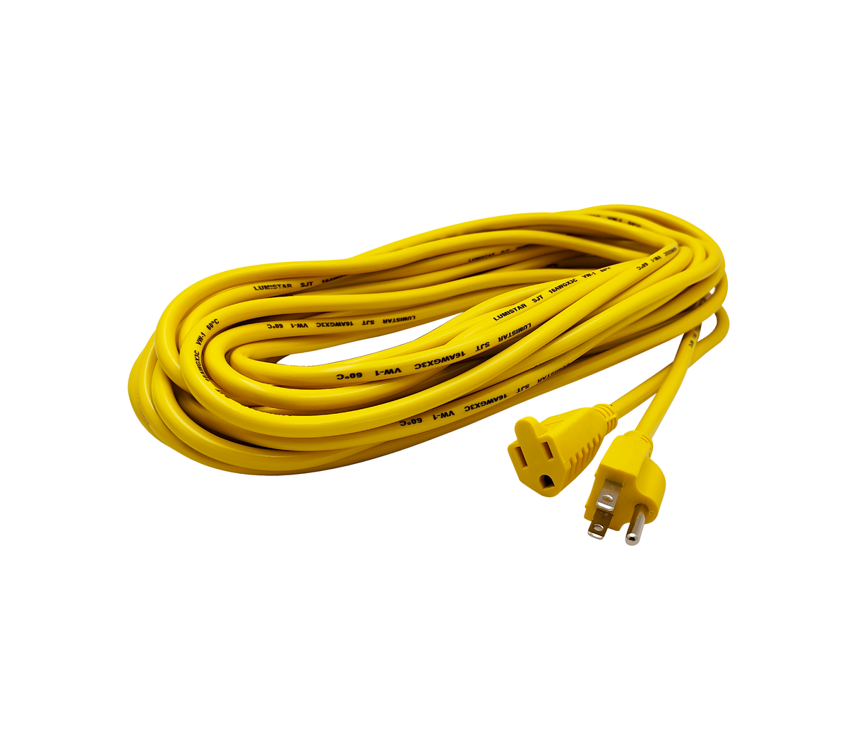Cable de extensión industrial 15 metros amarillo Lumistar
