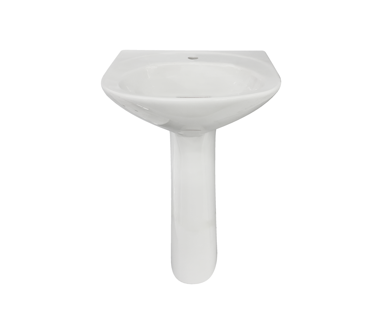 Lavamanos pompano 6625 con pedestal belair 6683 blanco Vencerámica