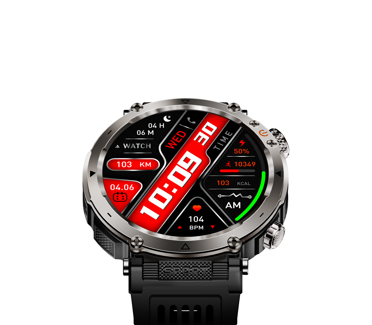 Reloj inteligente sports smart watch tky-ht30 negro Powerfik