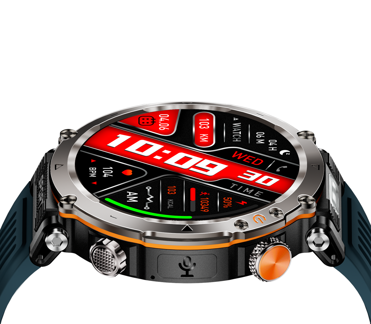 Reloj inteligente sports smart watch tky-ht30 azul Powerfik