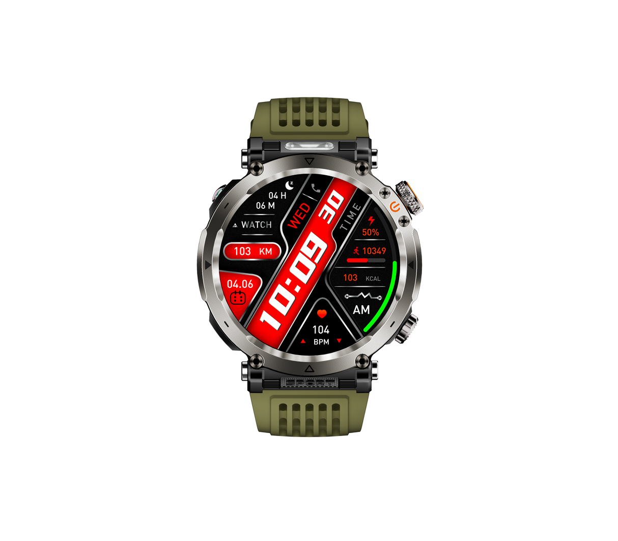 Reloj inteligente sports smart watch tky-ht30 verde Powerfik