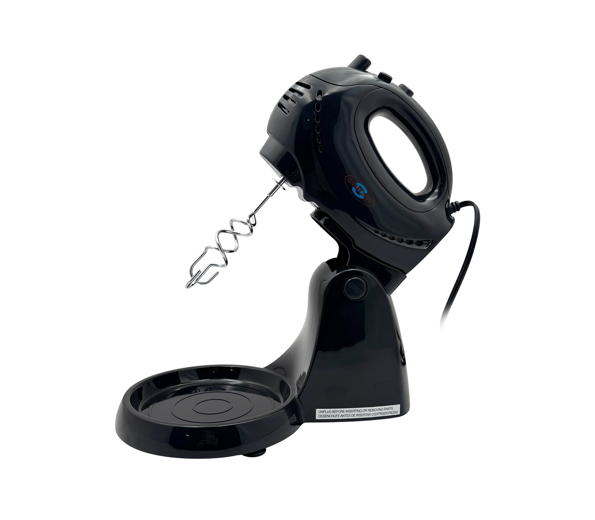 Batidora pedestal 5 velocidades con bowl plástico negra Salcar