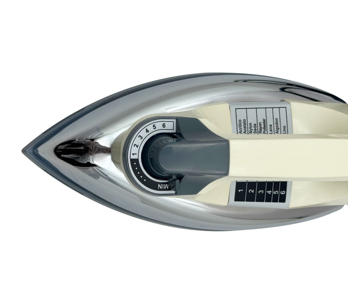 Plancha seca suela Antiadherente 1000W blanca/gris/acero inoxidable Sankey