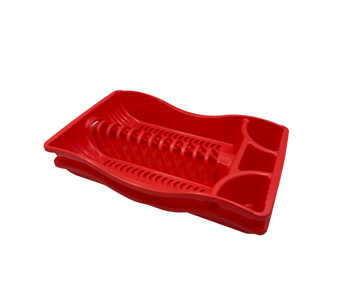 Escurridor de platos clásico rojo Sujoya