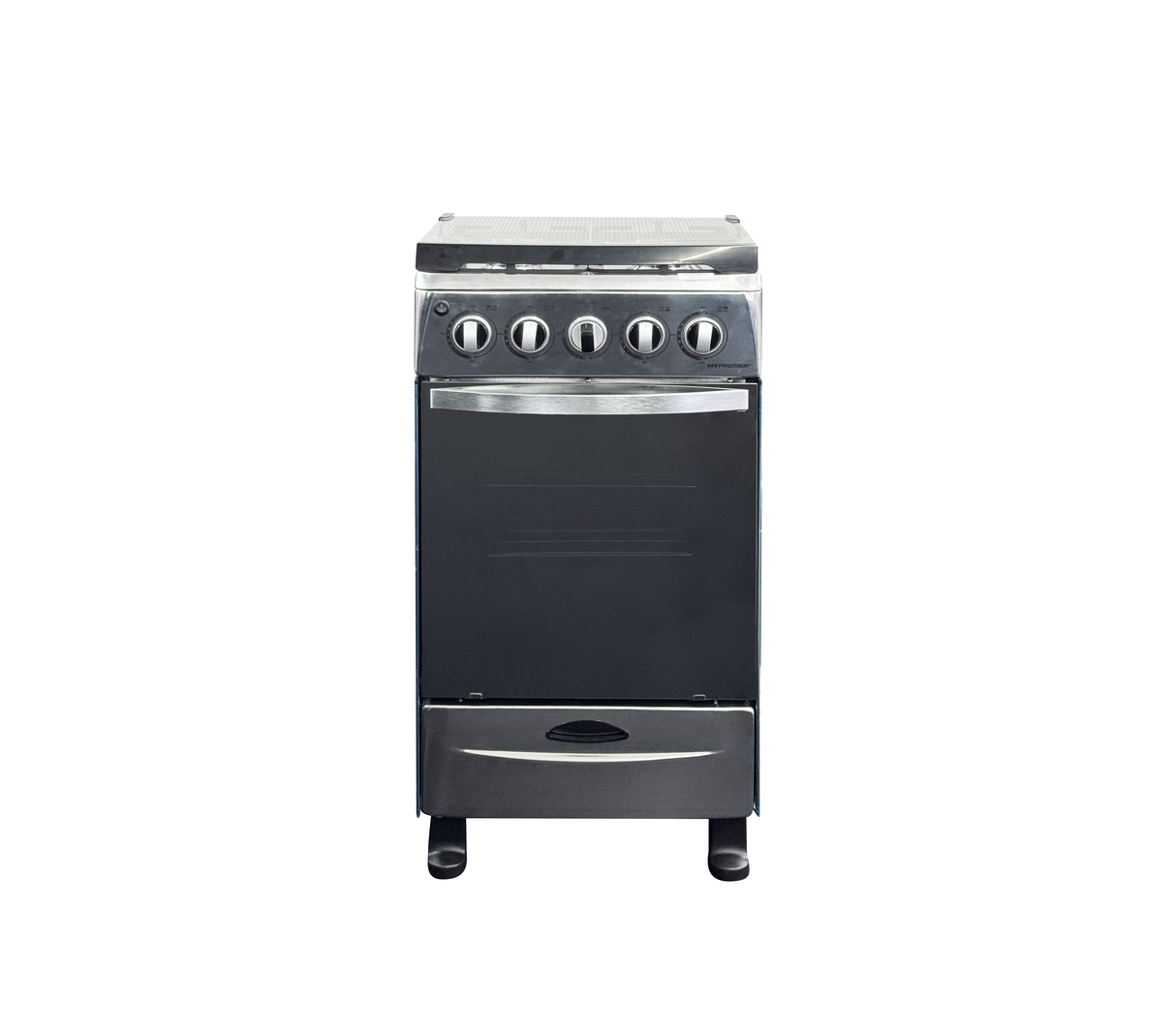 Cocina a gas 20" de piso 4 hornillas acero inoxidable EF-60009GH(SS) Premier
