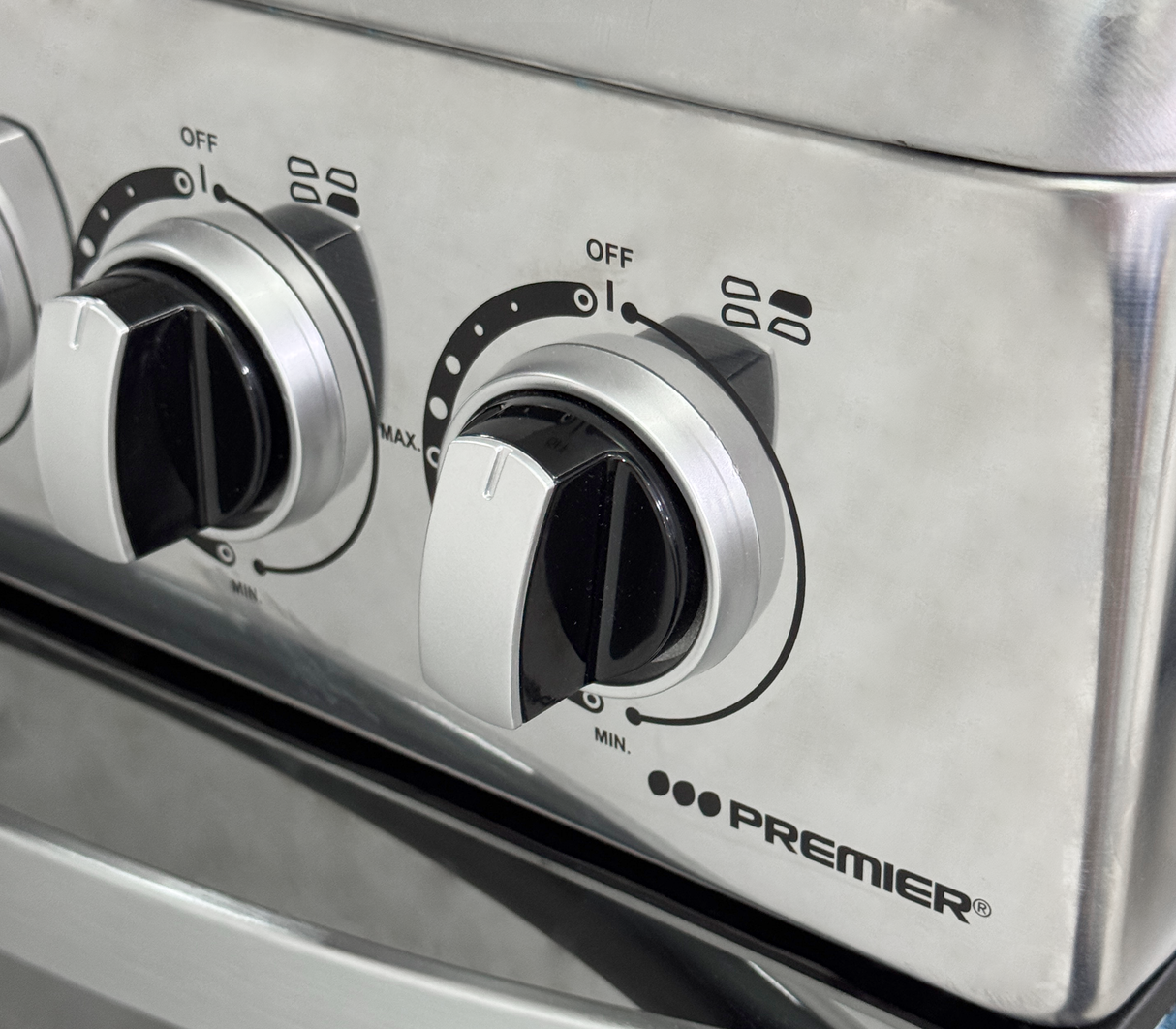 Cocina a gas 20" de piso 4 hornillas acero inoxidable EF-60009GH(SS) Premier