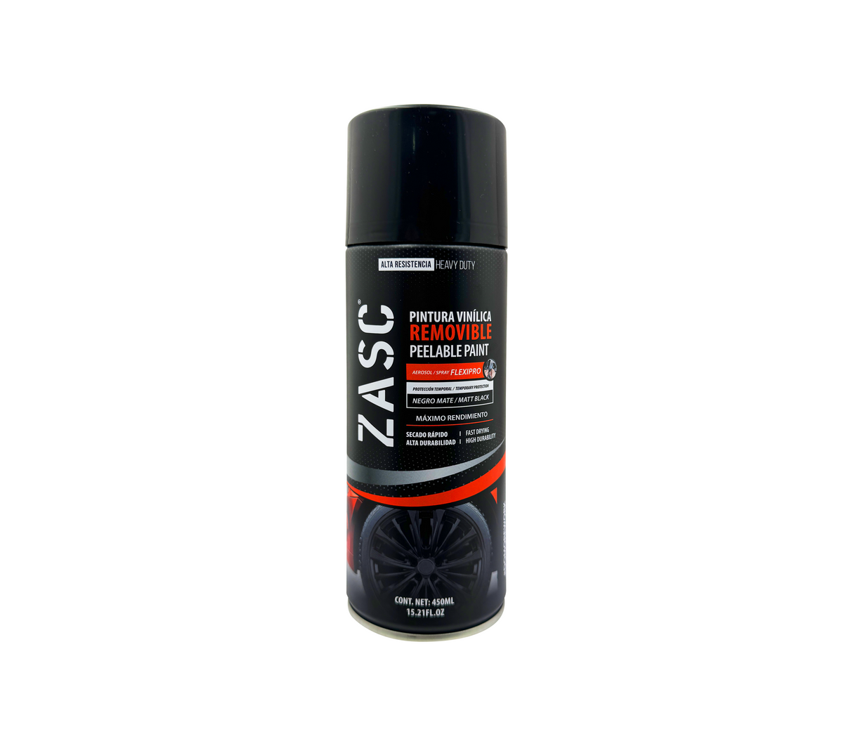 Spray 450ml caucho removible negro mate cod. 6-397 Zasc