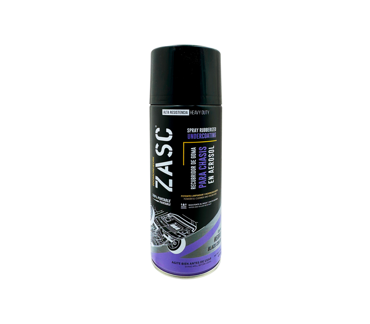 Recubridor de goma para chasis spray 450ml cod.6-369-2 Zasc