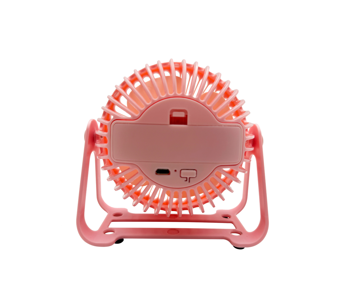 Mini ventilador portátil recargable rosado Maxoferta