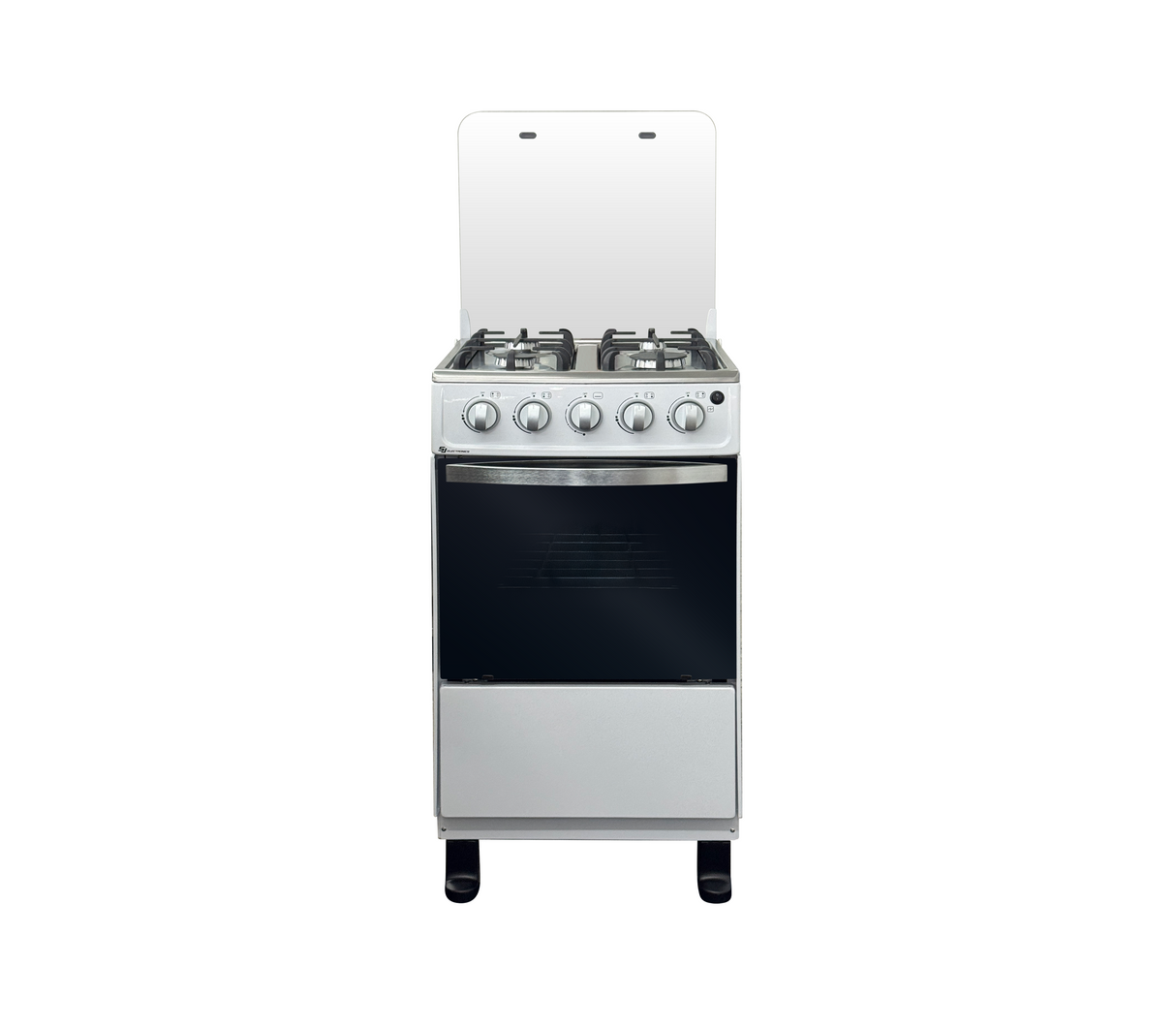 Cocina a gas 20" de piso 4h c/horno blanca mod.sencillo sj-20b SJ Electronics