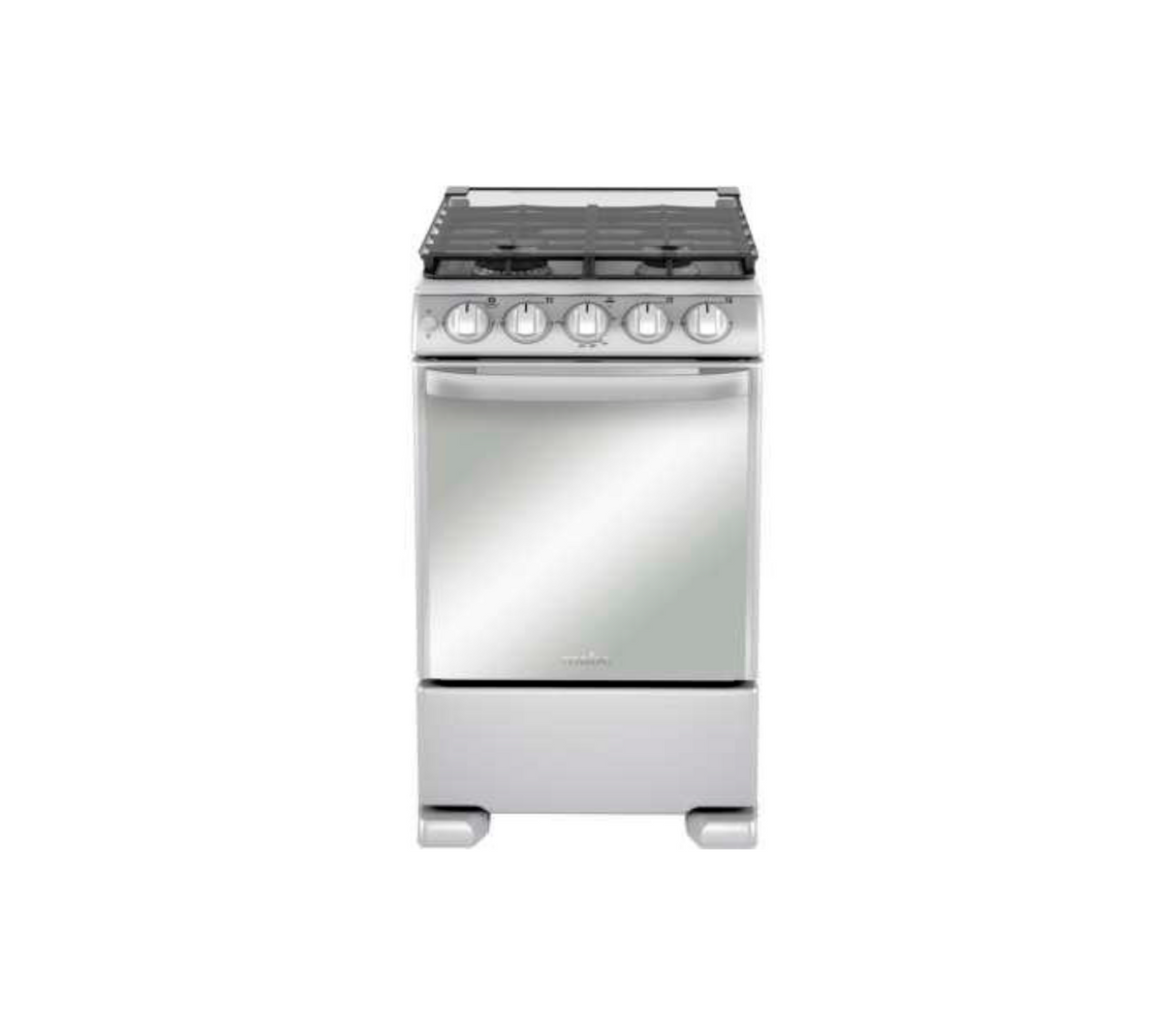 Cocina a gas piso 50cm 4h acero/inox Mabe