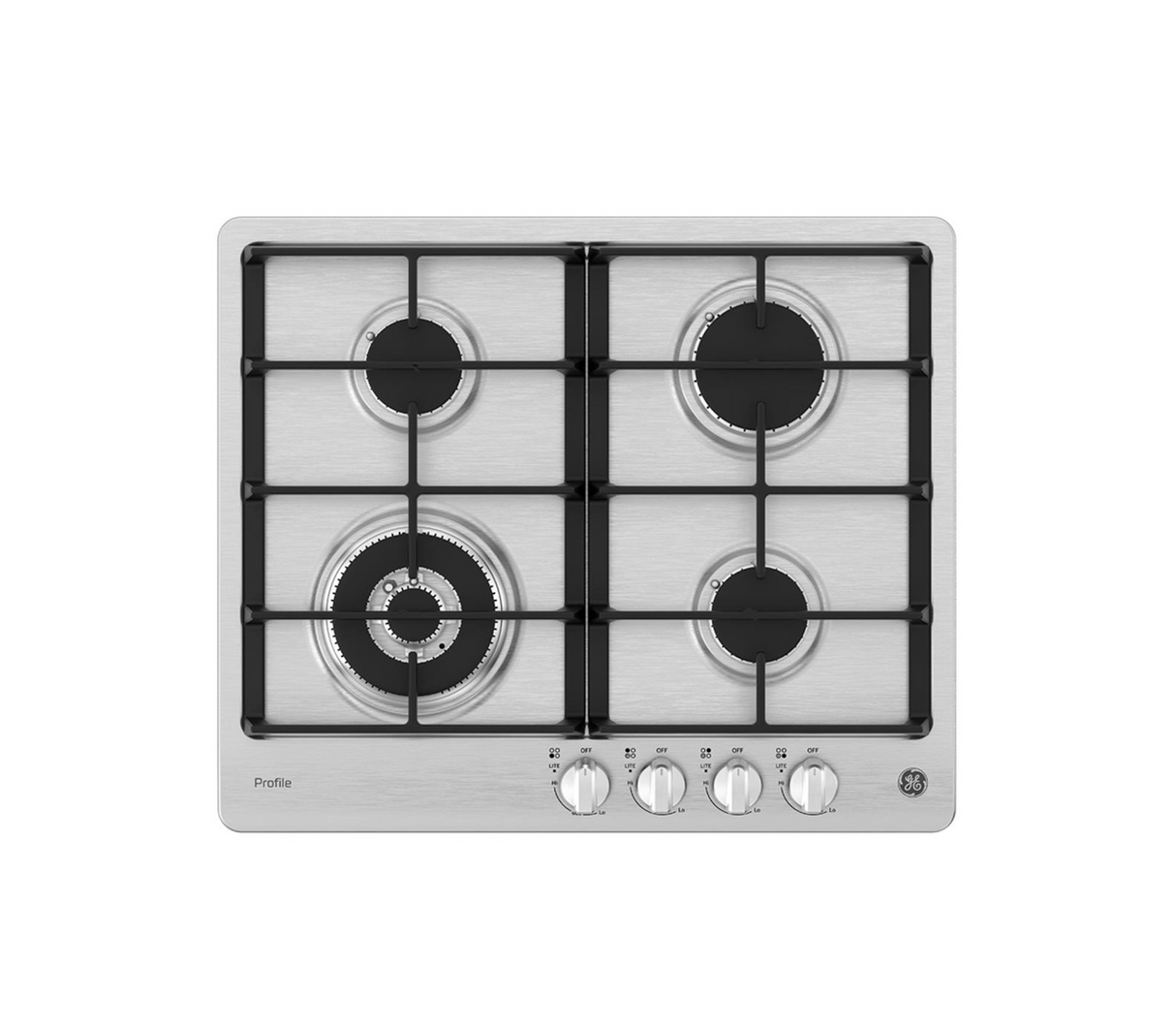 Tope de cocina a gas 5 hornillas 60 cm acero/inox Mabe