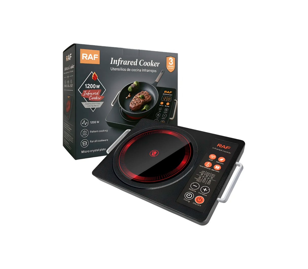 Cocina infrarroja 1200W RAF