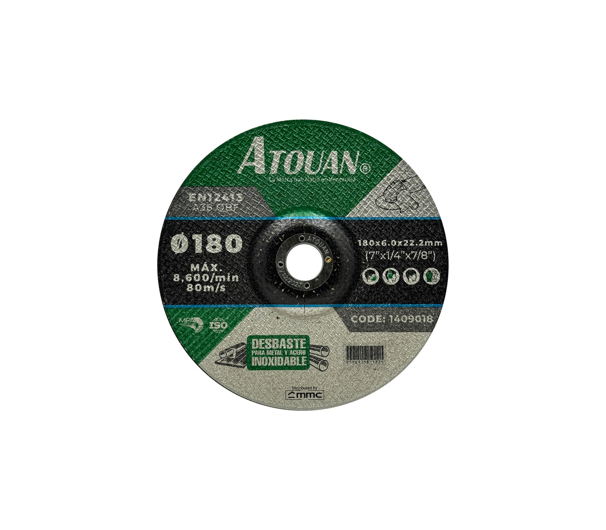 Disco para desbaste 7"x1/4"x 7/8" Atouan