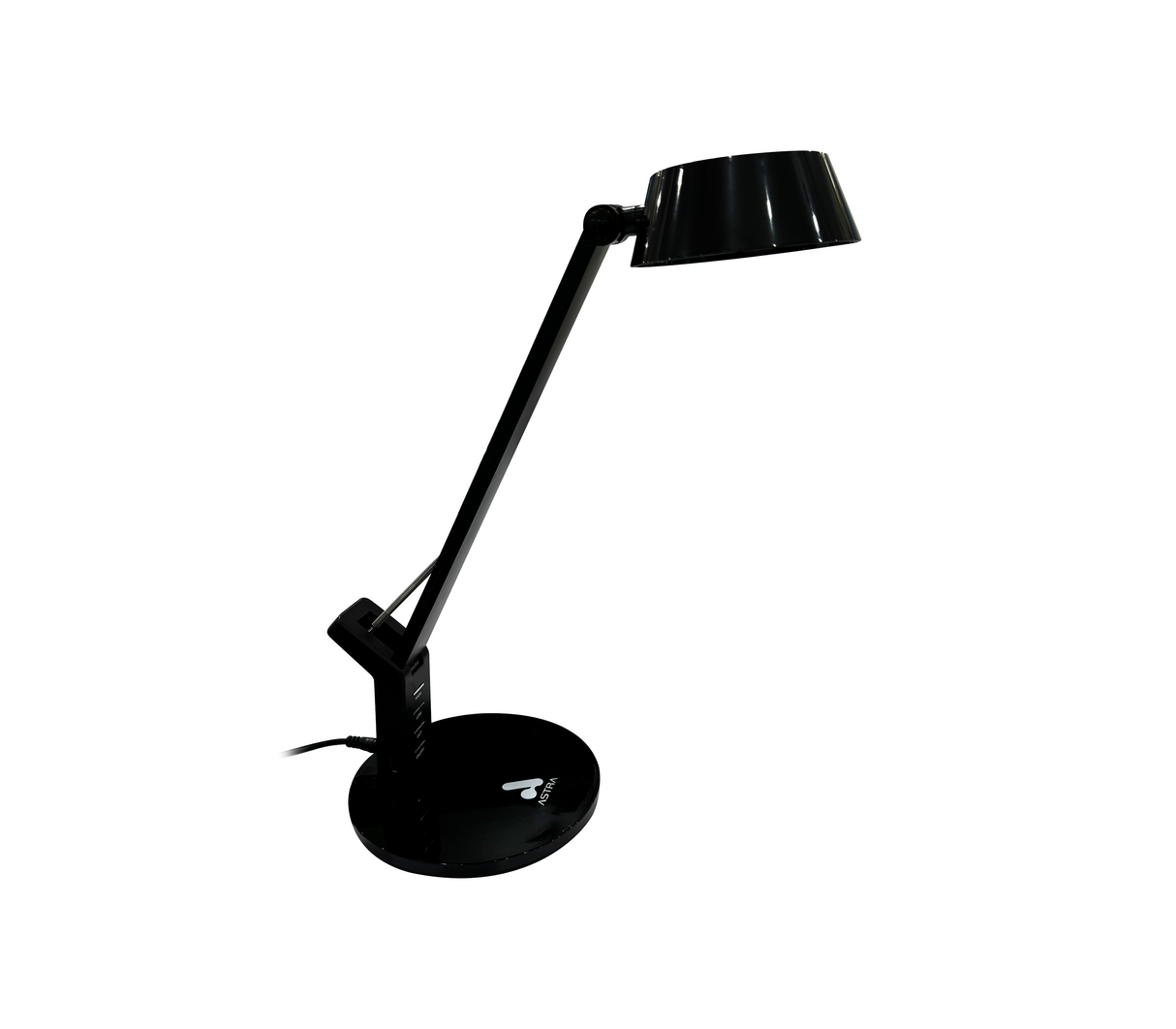 Lámpara de escritorio LED con puerto USB negro Astra