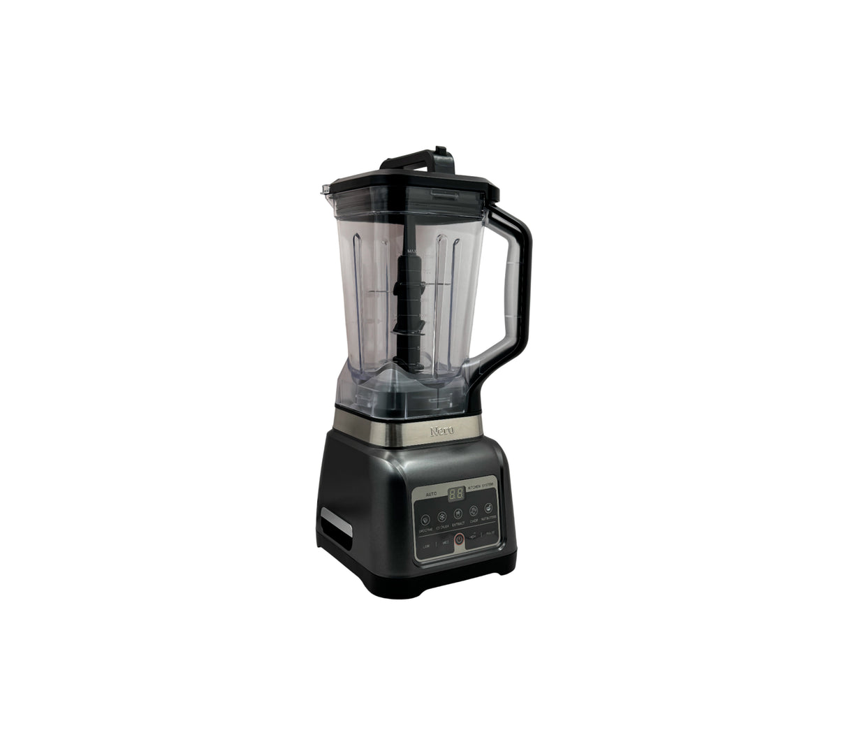 Licuadora profesional plus vaso de plástico 5 funciones 2 litros 1000W Gris Nero
