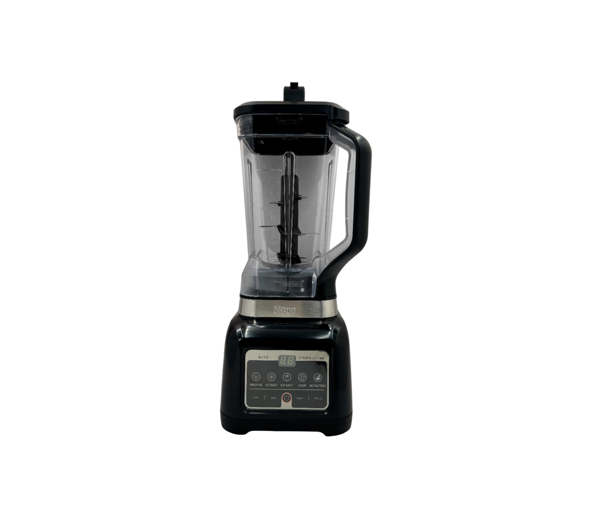 Licuadora profesional plus vaso de plástico 5 funciones 2 litros 1000W negro Nero